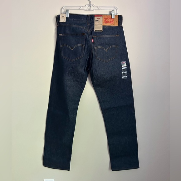 NWT Levi's 501 Dark Wash Jeans Size 32x33 - Picture 8 of 10